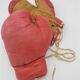Pair of leather child boxing gloves