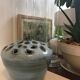 Blue ceramic vase