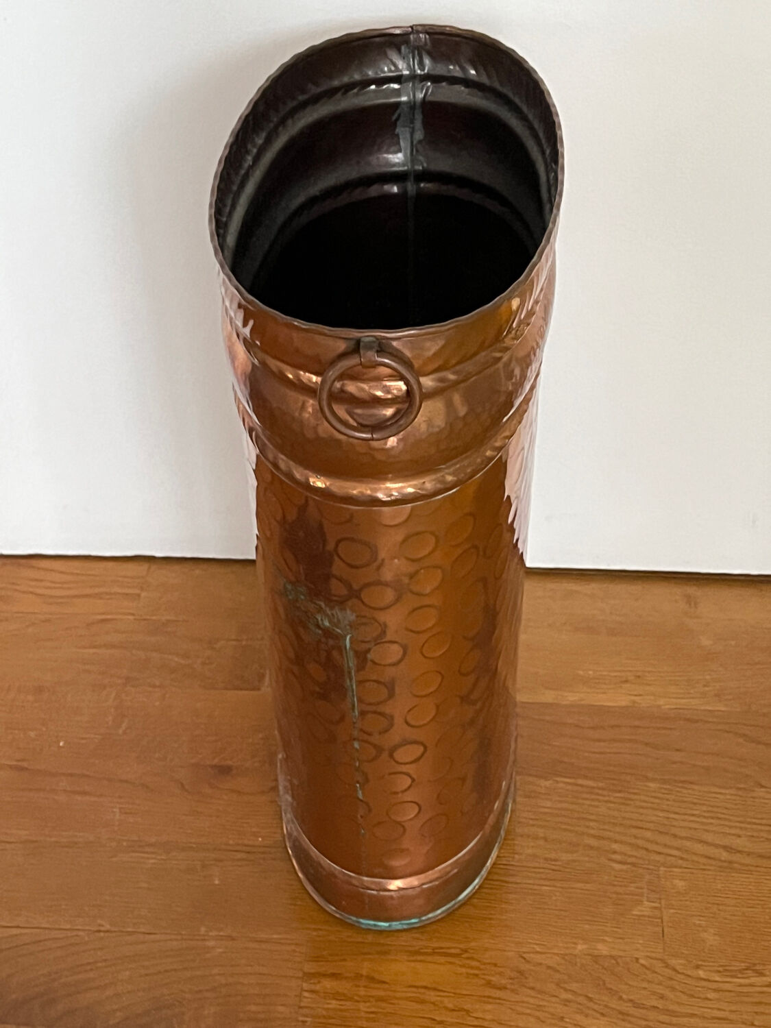 Copper umbrella holder