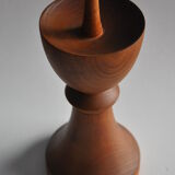 Teak vintage candlestick