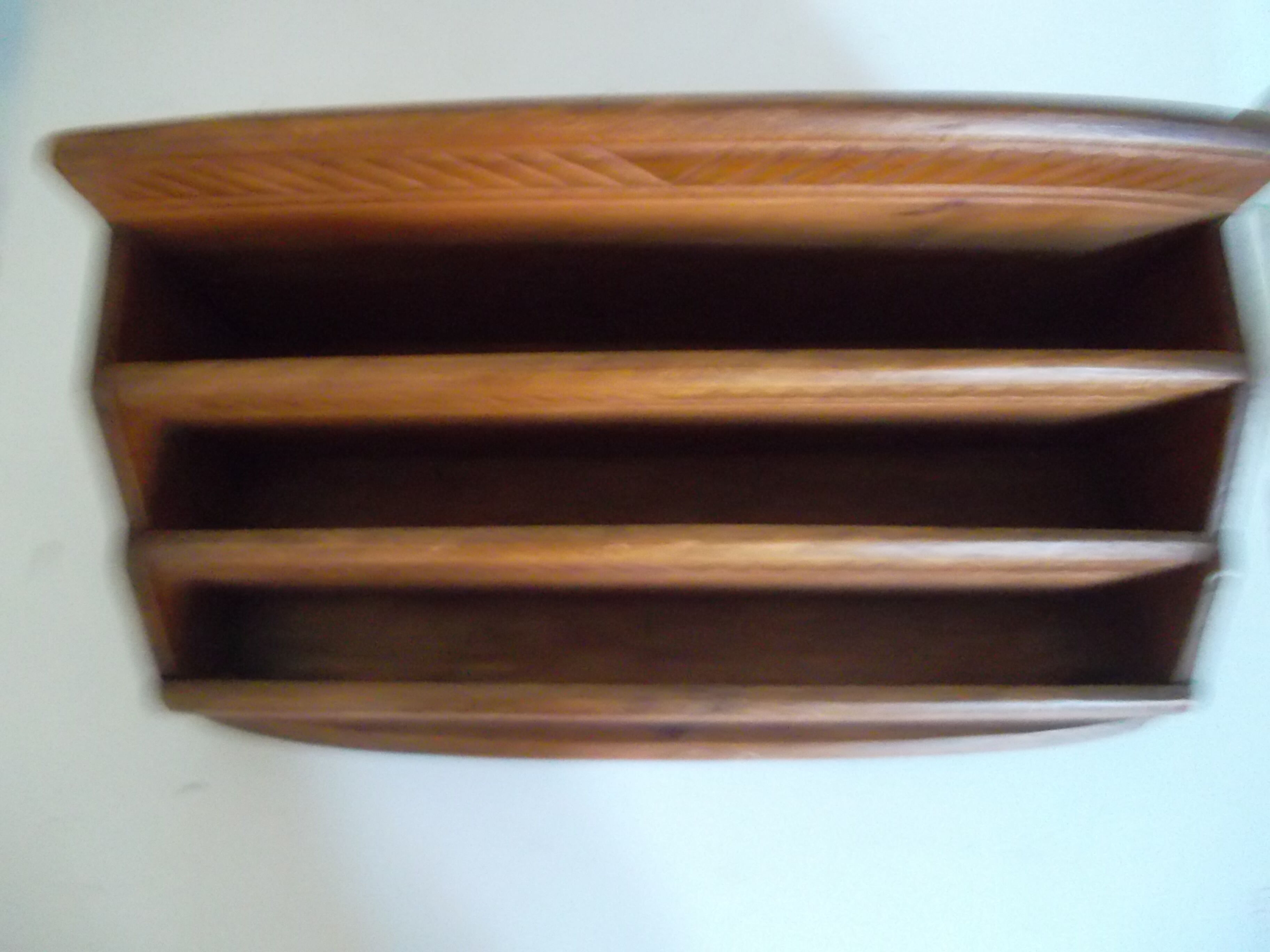 Letter mail holder in carving wood