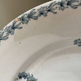 Set of 10 Lunéville ironstone soup plates, Oeillet model