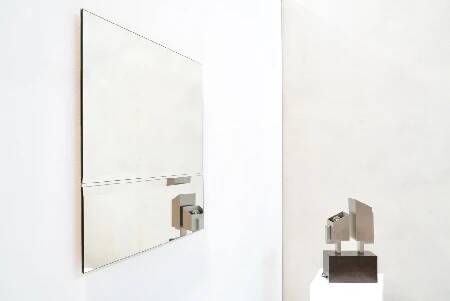 Michel Martens, Minimalist Glass Art Mirror 'Line'