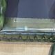 Chesterfield 3-seater sofa in green leather from the 80s