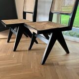 rattan and wood bistro chair