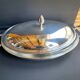 Rino Greggio - OLRI and Pyrex - Large serving dish - Modern - Silver metal, Glass