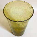 Biot bubble glass vase from the 70s, height 25 cm