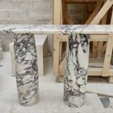 Console Mario en marbre violet veiné Viola par My Habitat Design