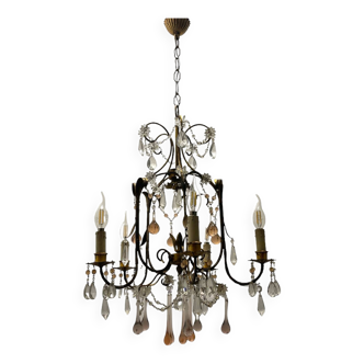 Florentine Murano Glass Drop Chandelier