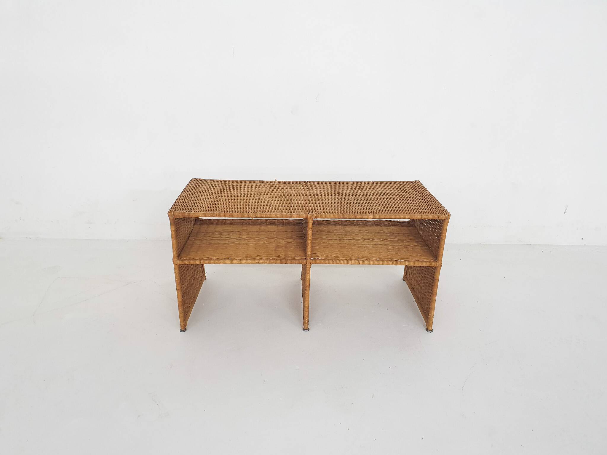 Mid-century wicker sideboard, France 1960's