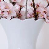 White vase Bareuther Waldsassen 50s