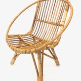 Rohe rattan vintage high chair by Rohe Noordwolde