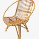 Fauteuil enfant vintage en rotin par Rohe Noordwolde