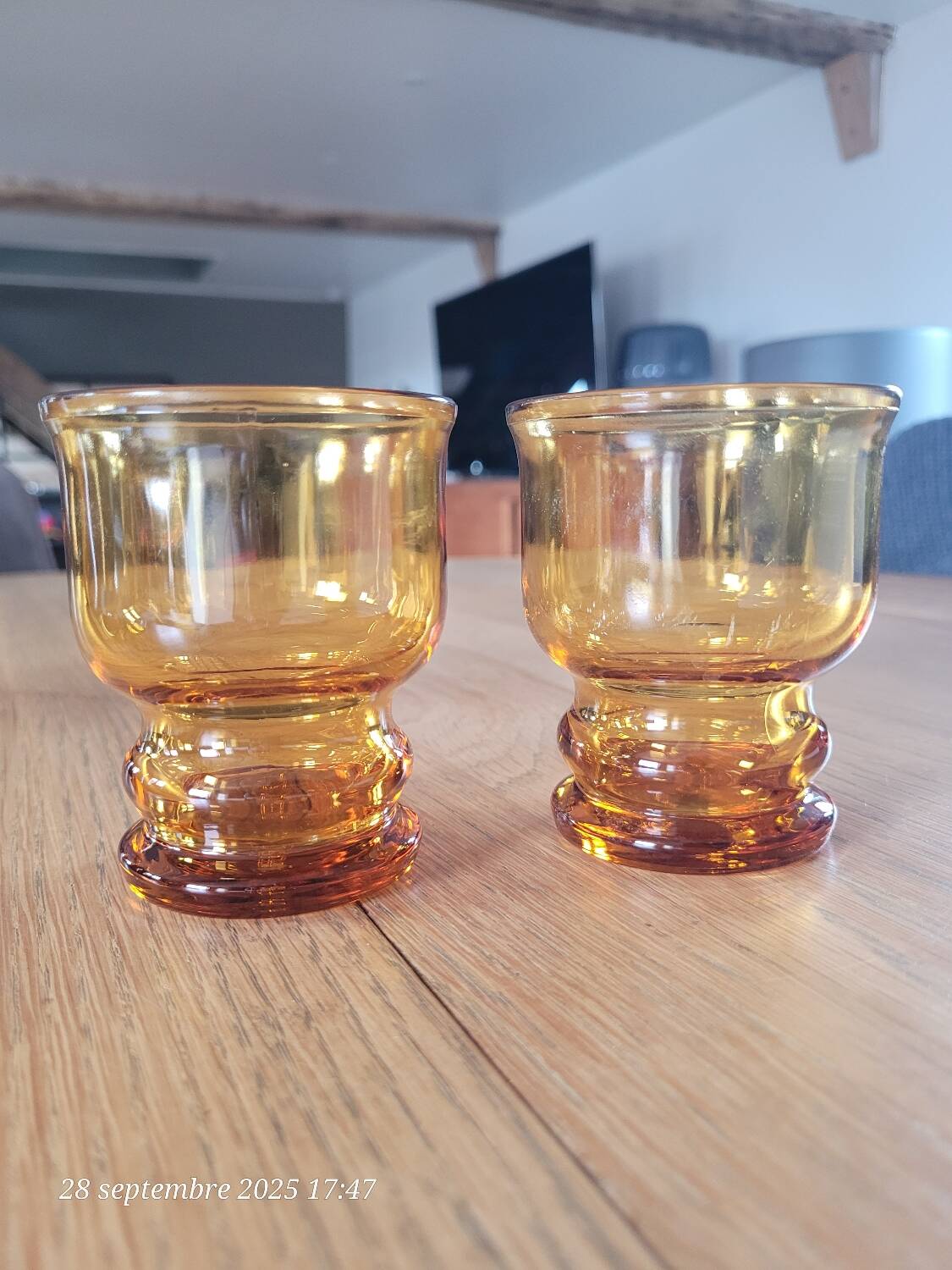 2 verres à eau  SA Pernod