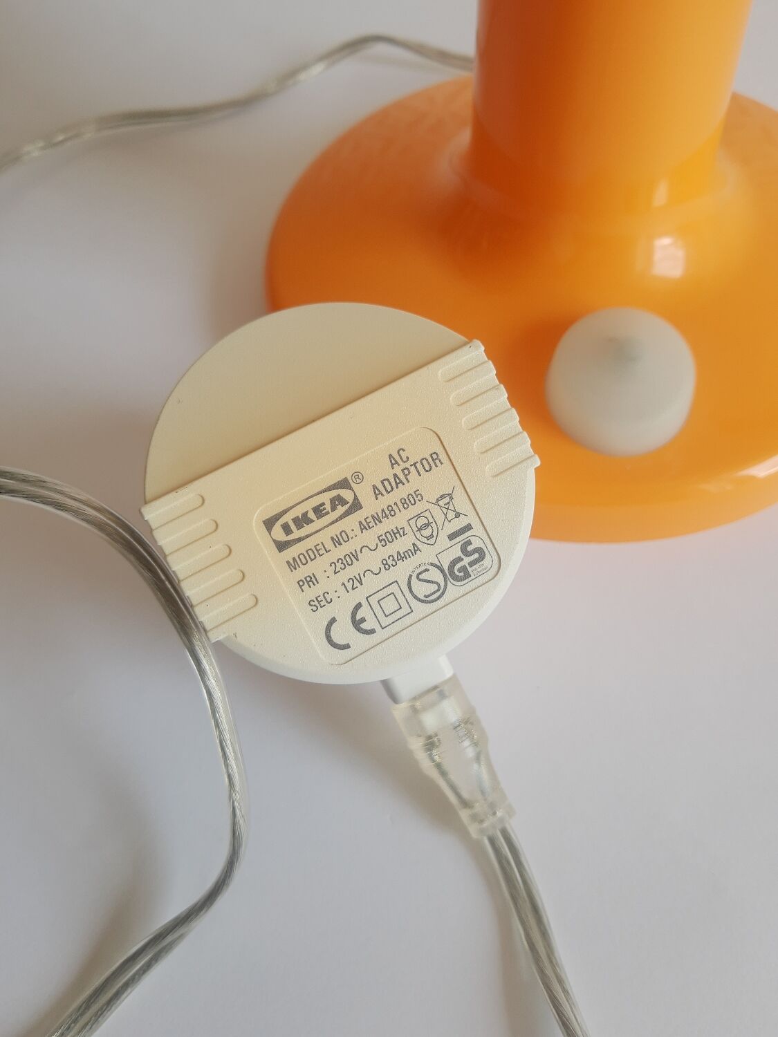 IKEA Skojig vintage orange cloud lamp