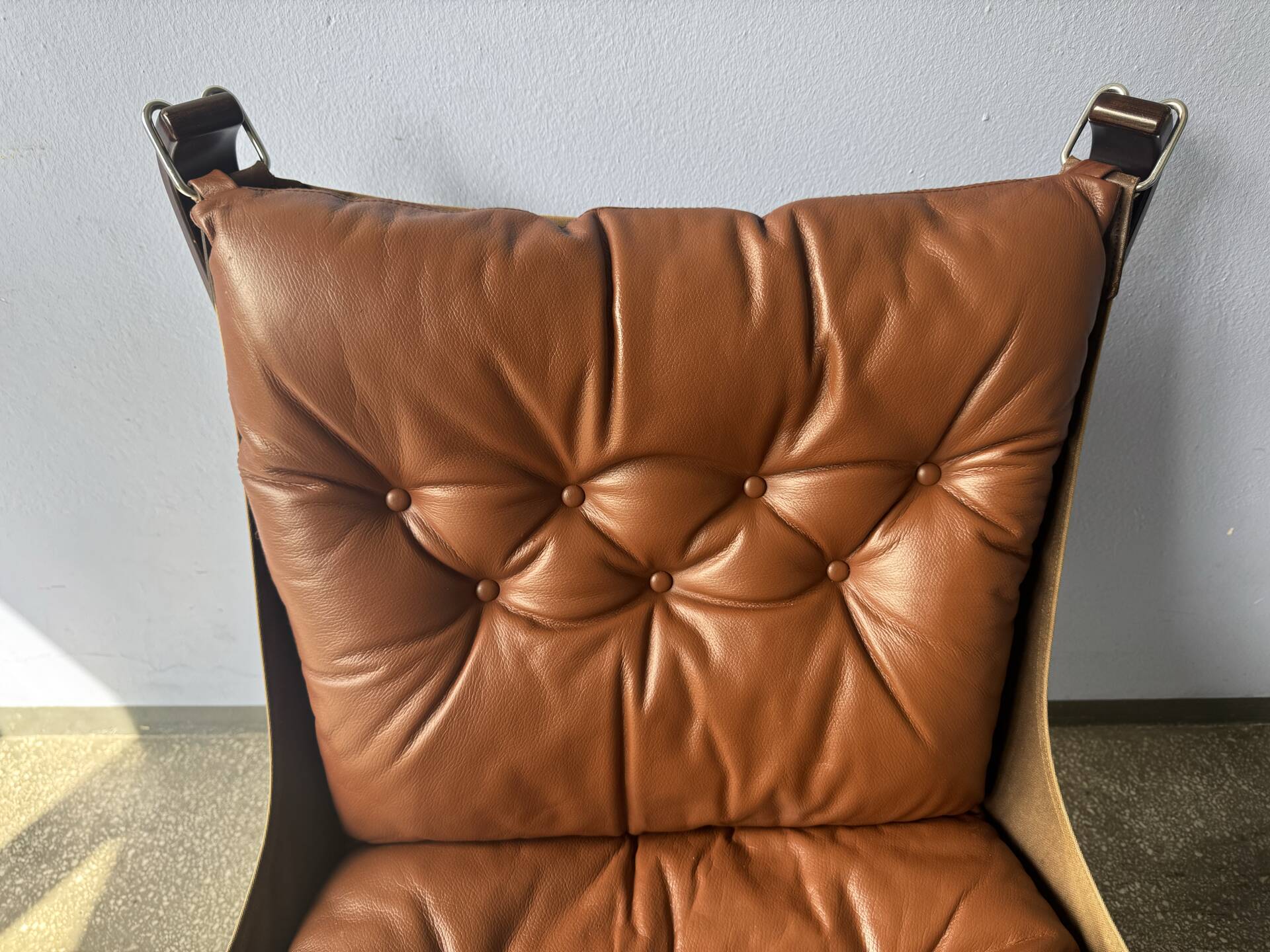 Vintage Scandinavian Falcon lounge chair by Sigurd Ressel, 1970.