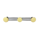 Wall coat hanger-3 metal hooks-Black & Yellow-years 50 rockabilly-vintage French