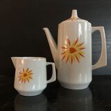 Cafetière et pot à lait