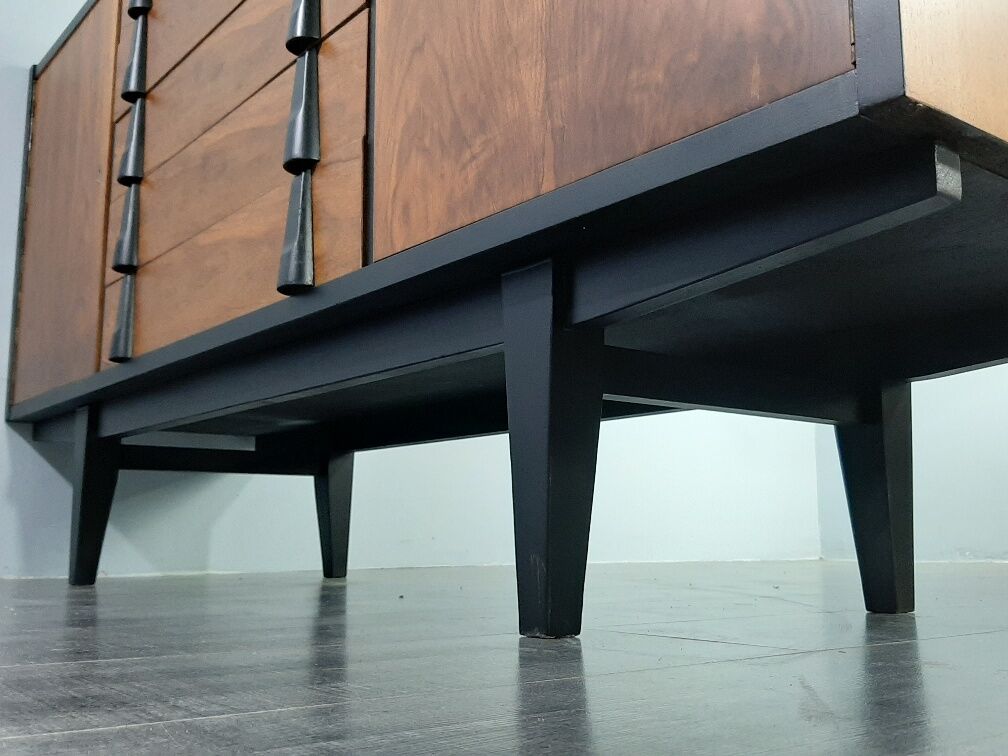 Enfilade in Walnut design Raymond Halas, Polish Vintage 1960s