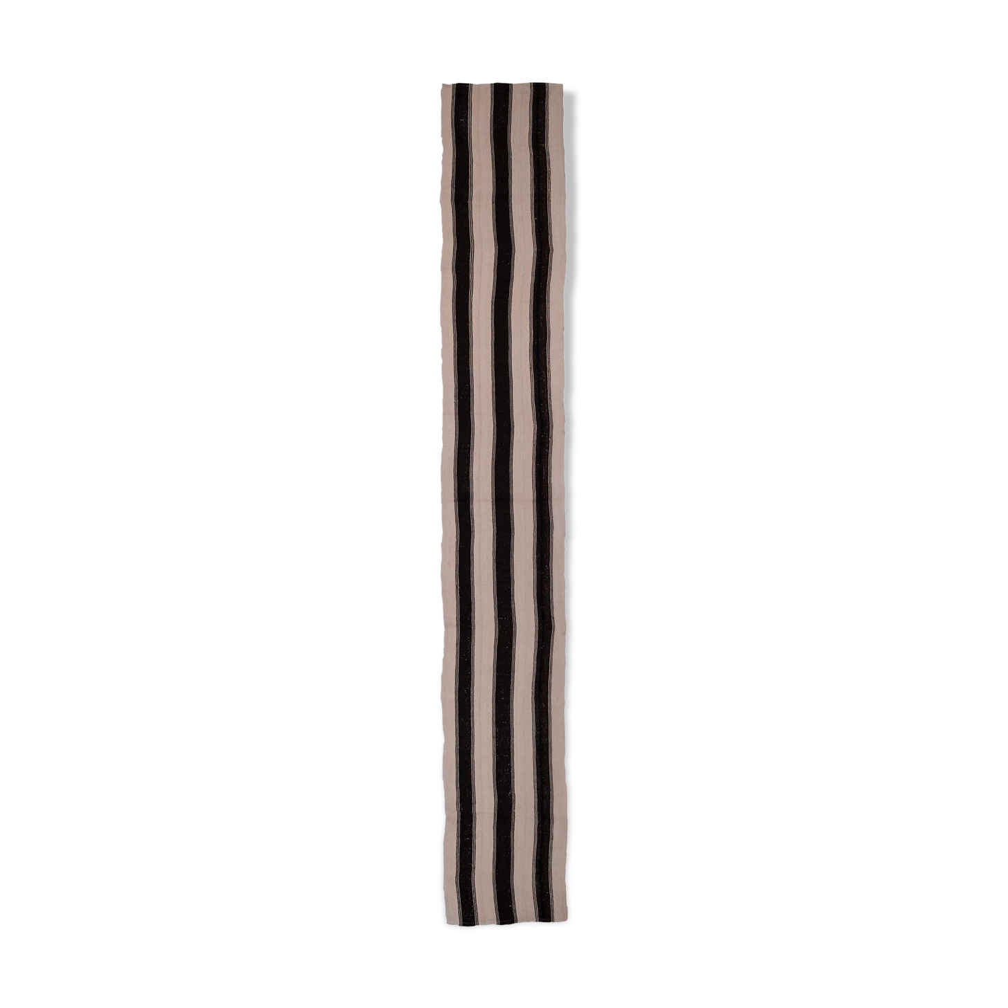 Vintage Striped Long Turkish Hemp Kilim Rug 68 x 464 cm