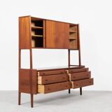 Midcentury Danish double sideboard RY-20 in teak by Hans Wegner for Ry Møbler