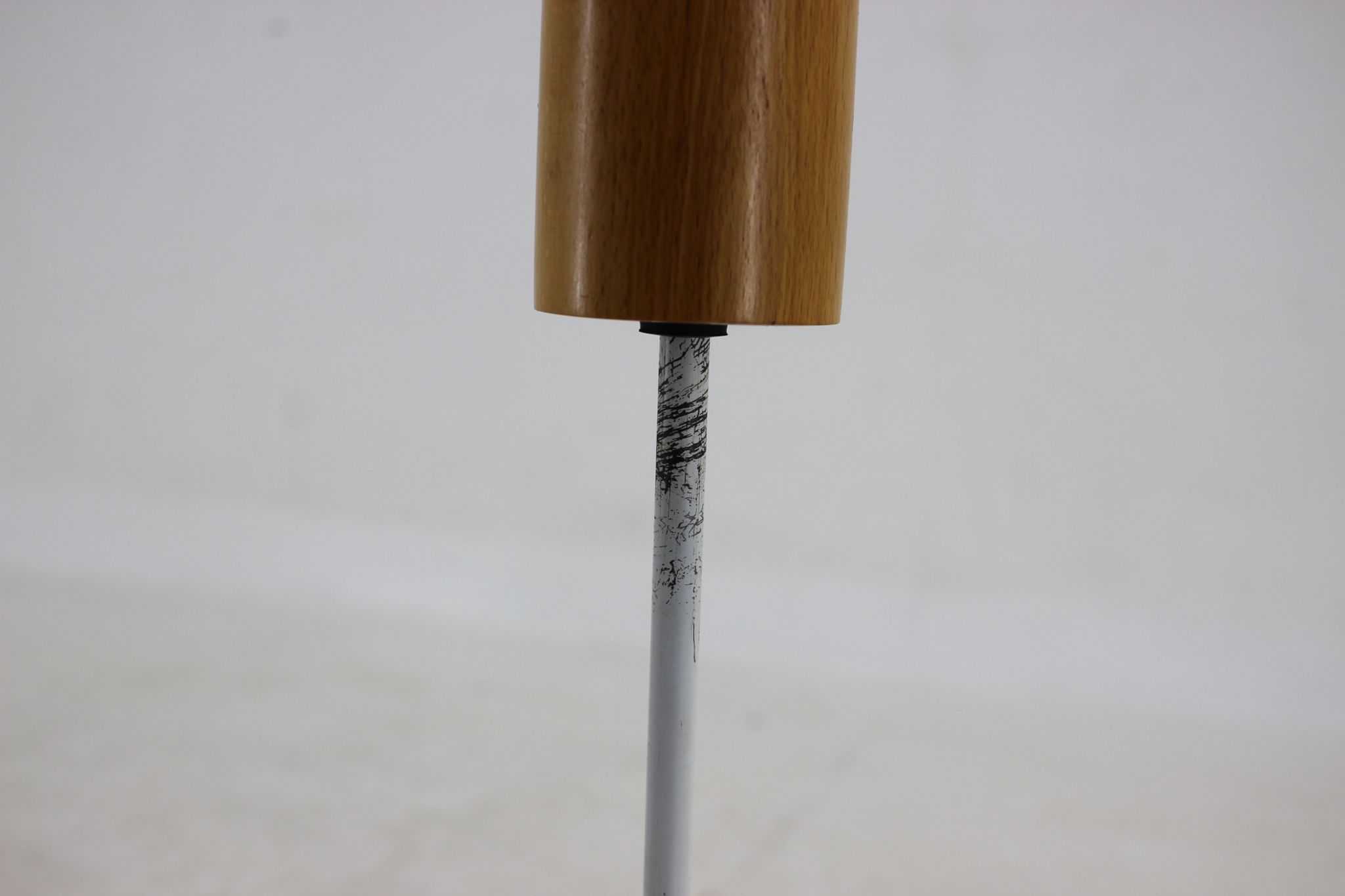 1980s wood and glass pendant light, Czechoslovakia