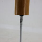 1980s wood and glass pendant light, Czechoslovakia