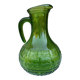 Vintage Italian translucent green carafe