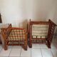 Paire de Fauteuils rotin et bambou