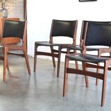 Series of four chairs by Erik Buch