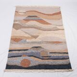 Pair of kilims or tapestries in a modern style, Central Asia, late 20th century.