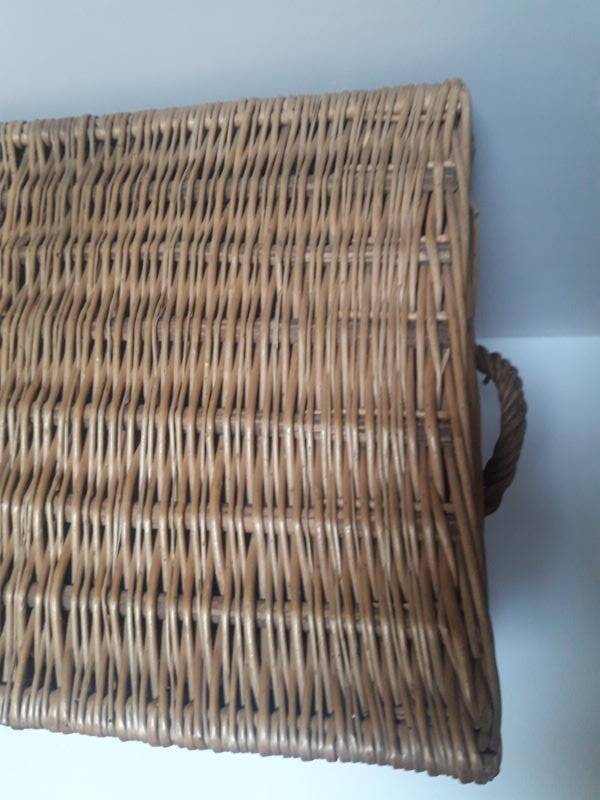 Wicker trunk L75xH53xD48 vintage