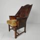 Antique leather armchair, England circa 1800
