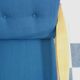 Walter knoll relax armchair 1960s in blue fabric
