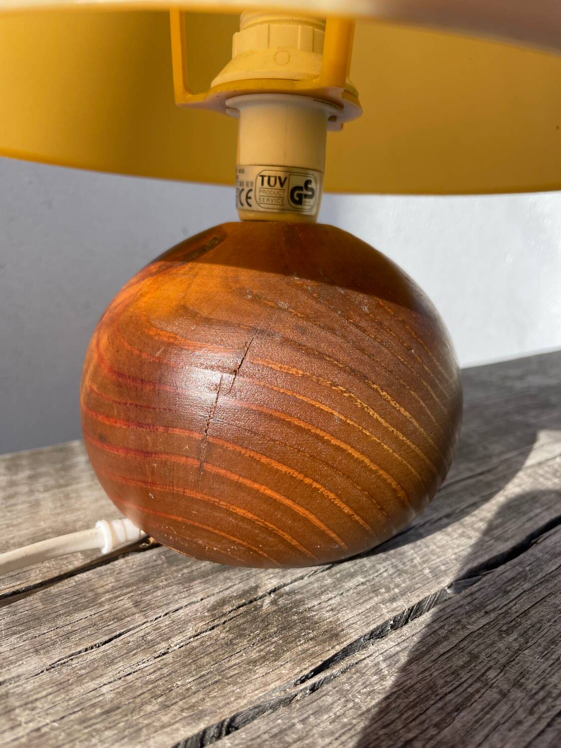 Wooden ball lamp 1980