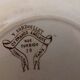 Lot of 13 old earthenware plates "iron earth"