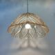 Peil & Putzer glass leaf hanging lamp , 1970’s