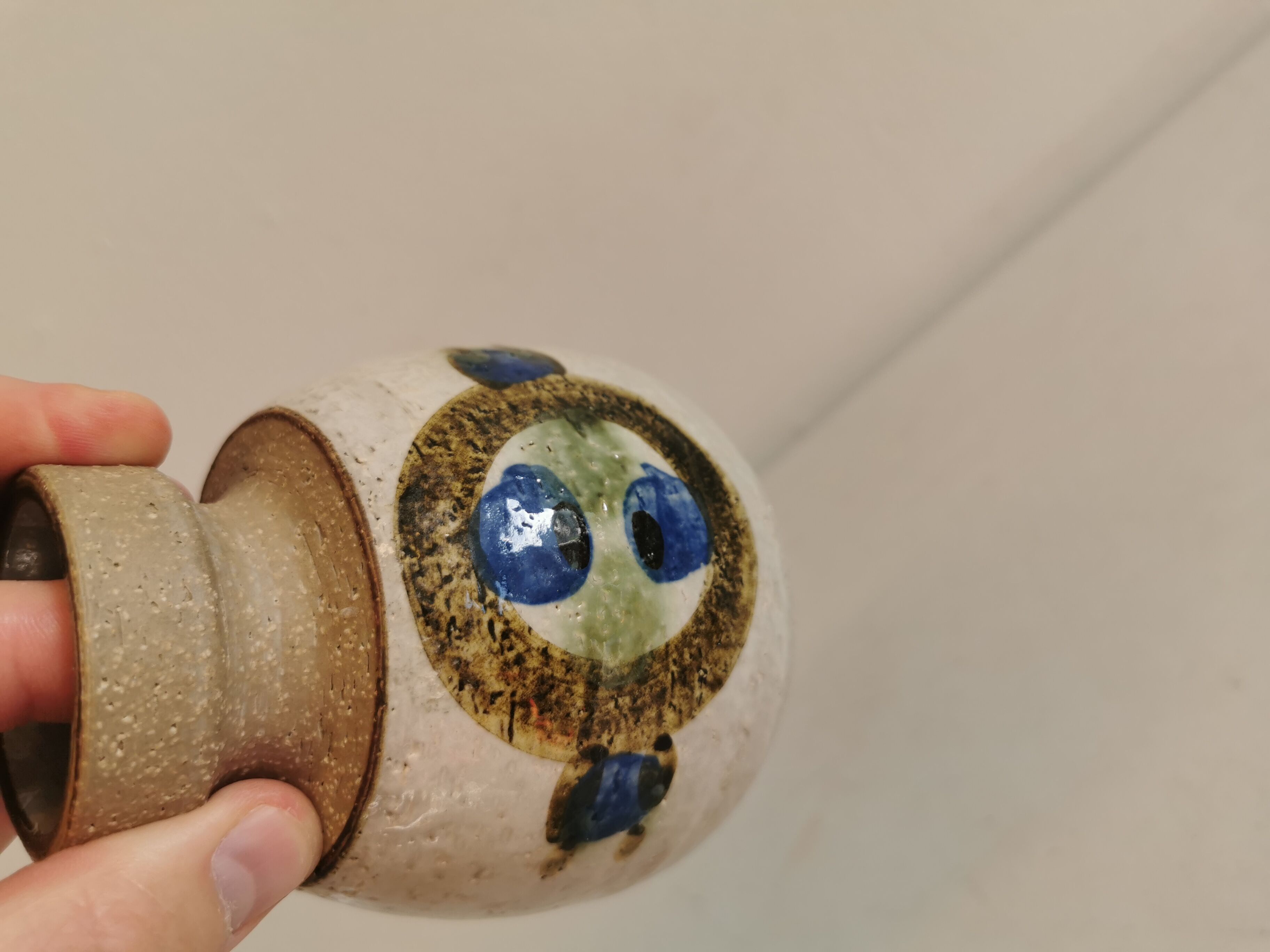 Vase from Danish Søholm art pottery, Bornholm 1960s.