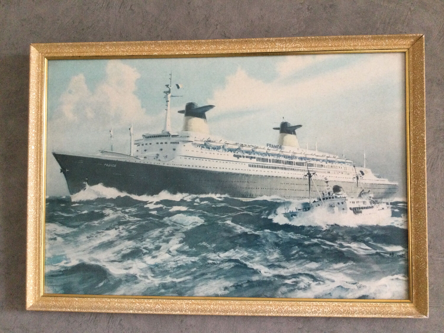 Reproduction Le France by Albert Brenet