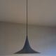 Gray trompet pendant light