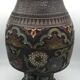 Asian cloisonné bronze vase with floral decoration, 19th century