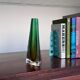 Sculptural Murano green sommerso Glass, triangular shape , 1970's Italian design