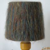 Vintage handmade wool hat lamp