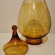 Apothecary pot, vintage XXL candy in 70s amber glass