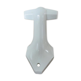 Patère en porcelaine blanche art deco années 30 40