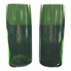 Paire de soliflores vert bouteille