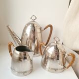 Coffee maker, milk pot and sugar bowl set