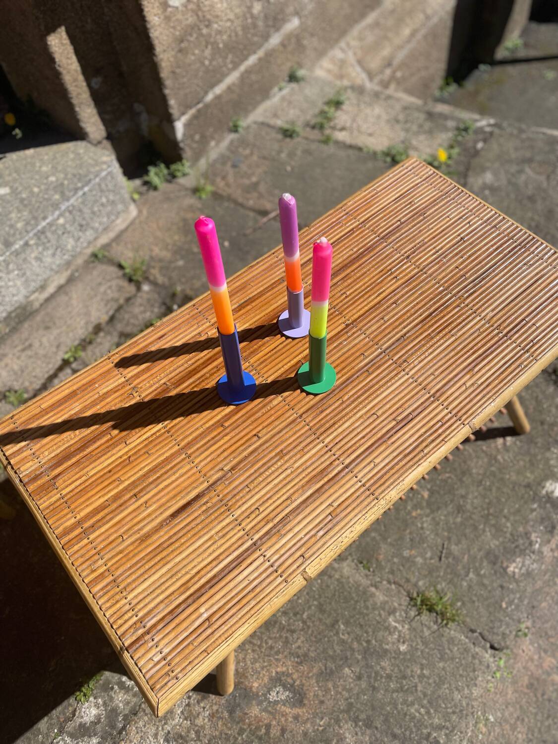 Rattan living room set, 1970s