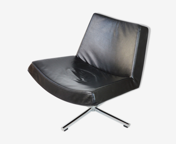 Fauteuil en cuir, années 1970
