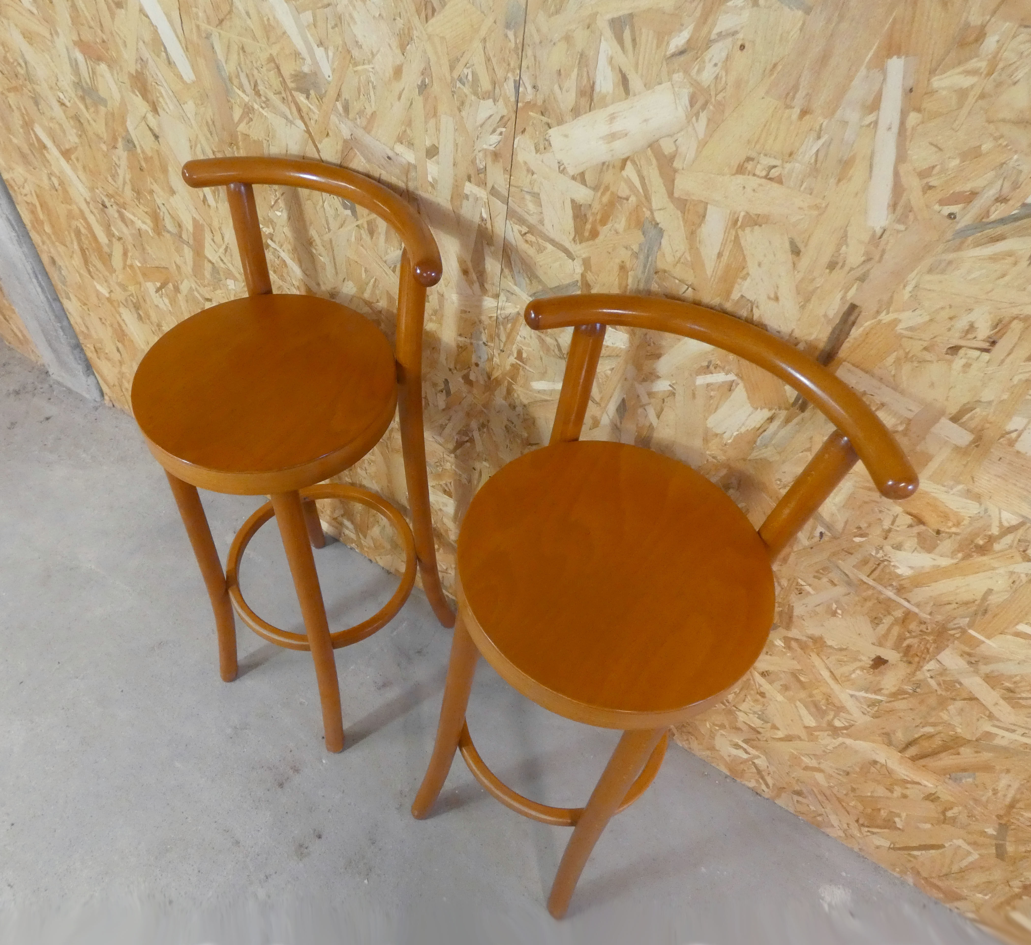 2 stools baumann bar bistrot loft vintage